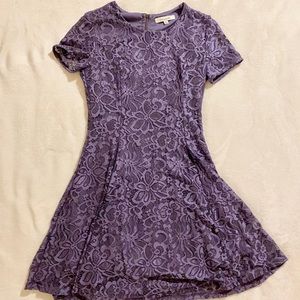 Francescas Purple Lace Dress
